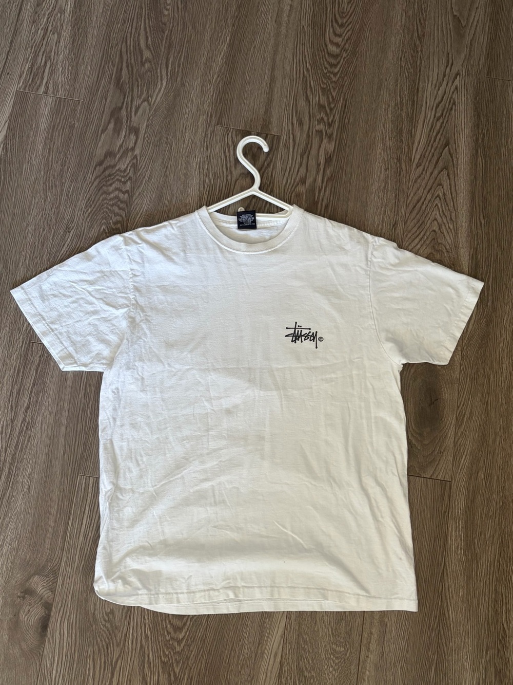 Stussy Grassfed Cow Black White T Shirt Tee Mens Size Medium New W/O Tags